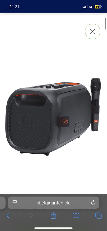 Højttaler, JBL, Partybox on the go