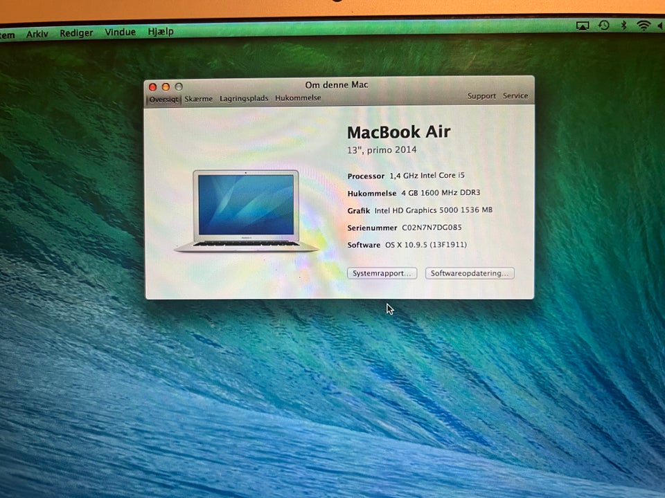 MacBook Air, 2014, 1,4 Core i5 GHz