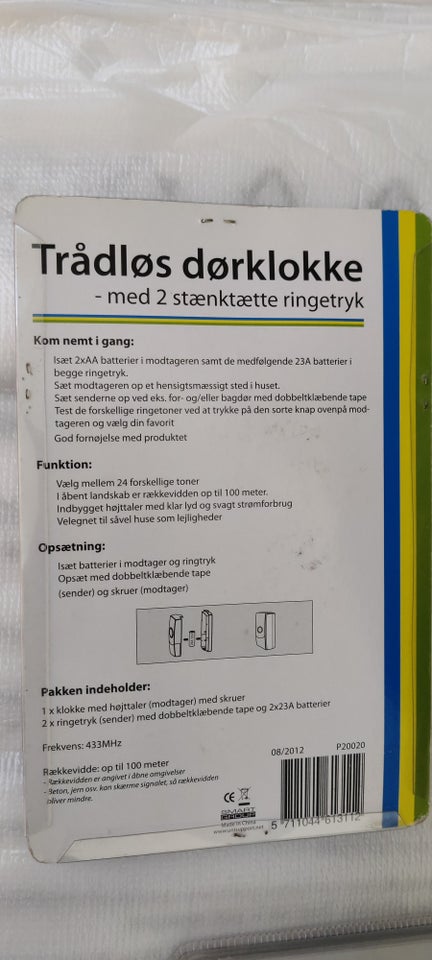 Trådløs Dørklolle