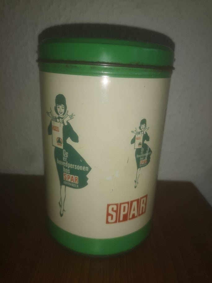 BYD!!! Gammel retro Spar dåse