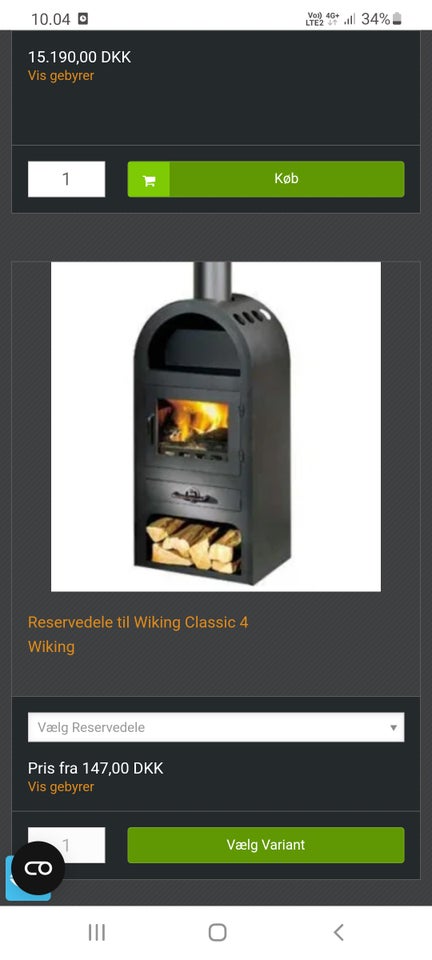 Brændeovn Wiking classik 2