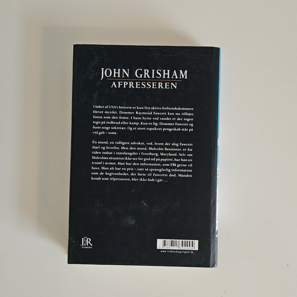 Afpresseren, John Grisham, genre: