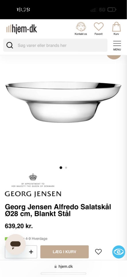 Salatskål, Georg Jensen skål