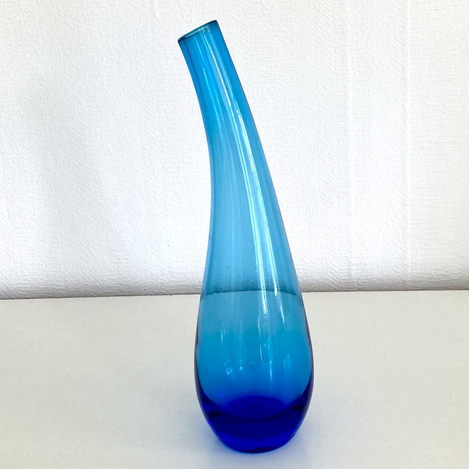 Glas Blå Vase
