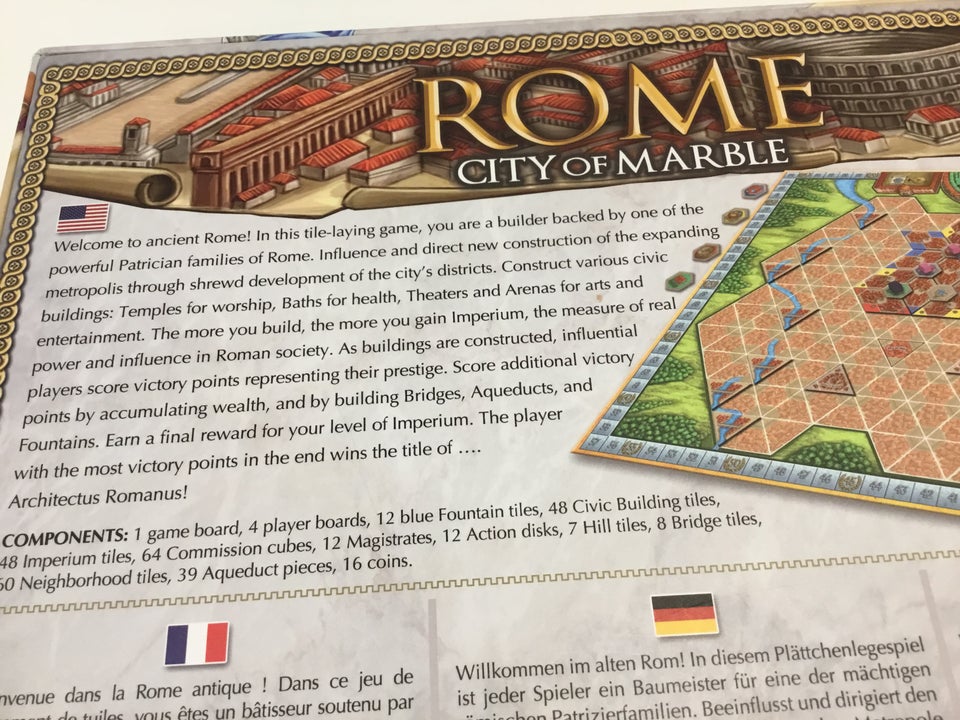 Rome City of Marble, brætspil