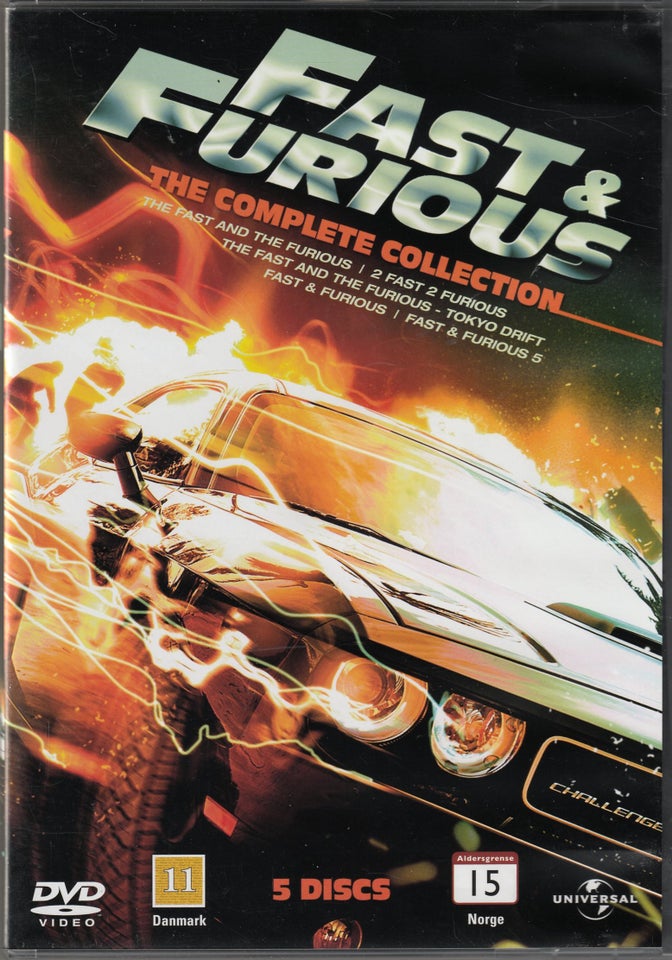 Fast  Furious 1-5 Boks (5-disc),