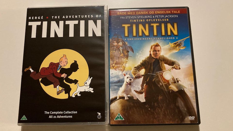 TinTin, DVD, tegnefilm