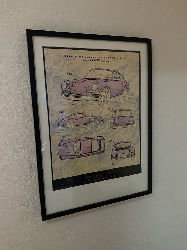 Plakat, motiv: Porsche, b: 52 h: 72