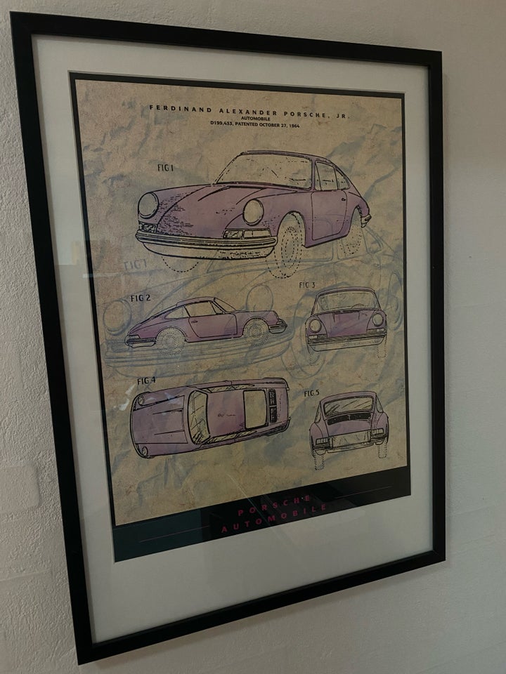 Plakat, motiv: Porsche, b: 52 h: 72