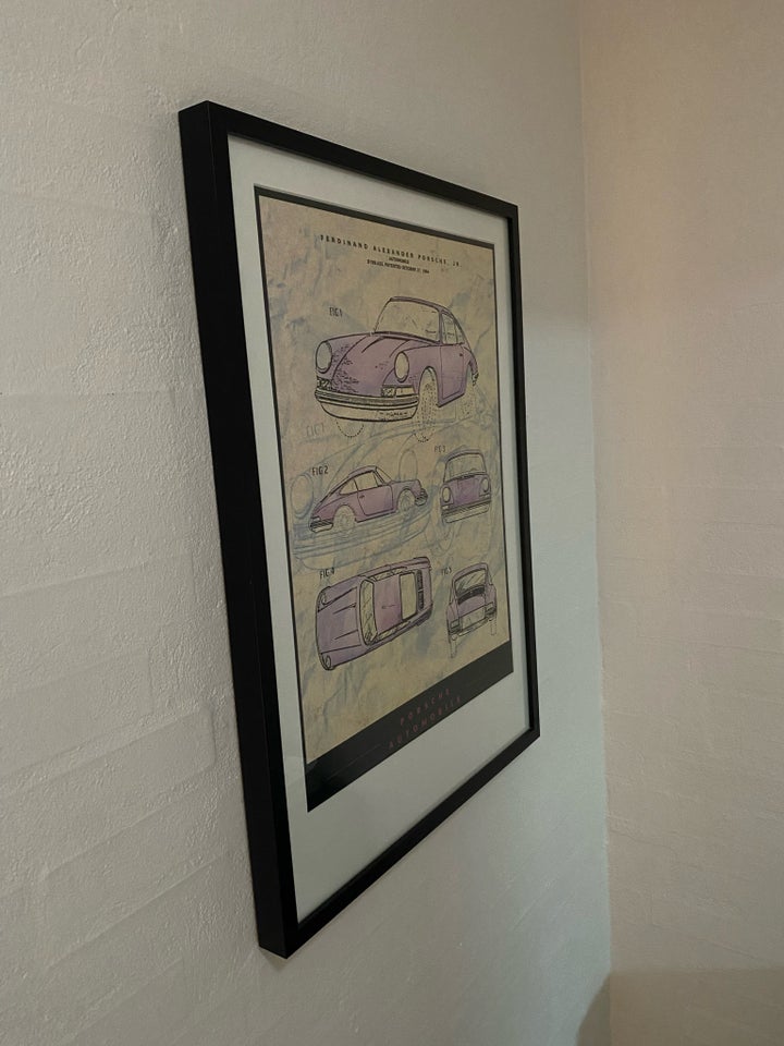 Plakat, motiv: Porsche, b: 52 h: 72