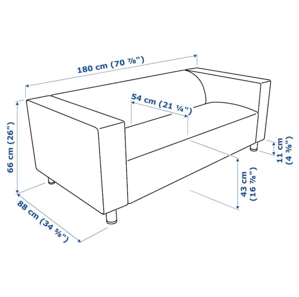 Sofa, 2 pers. , Ikea