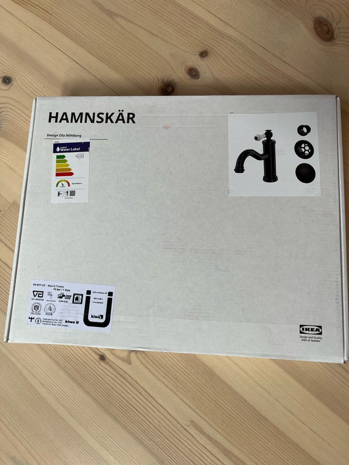 1-grebs Ikea Sort stål