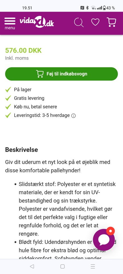 Hynder vidaXL PalleHynde sort