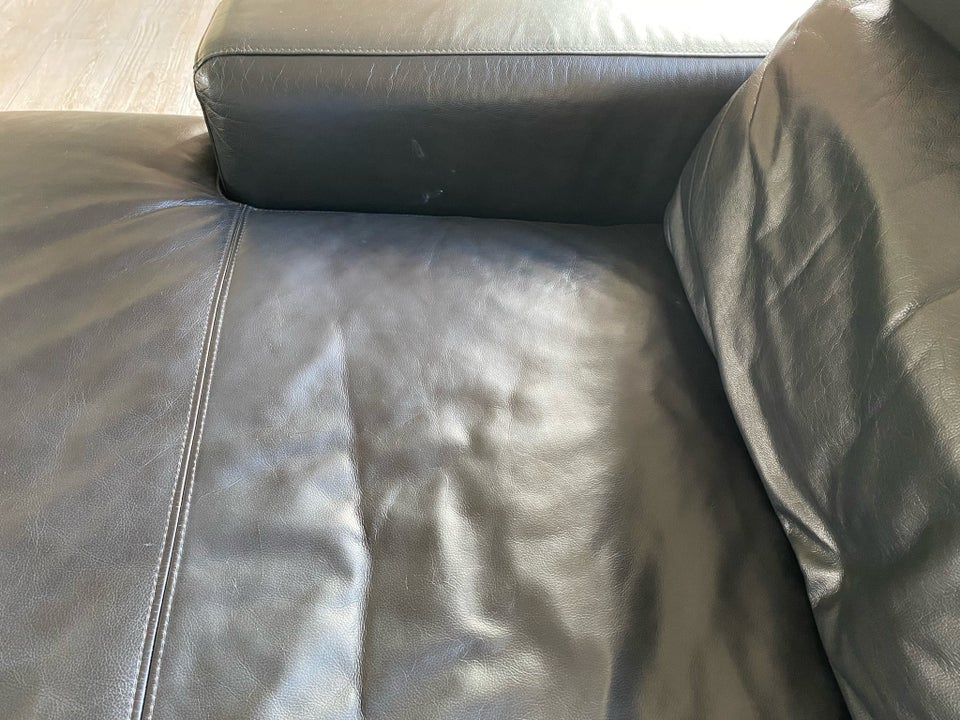 Sofa, læder, 4 pers.