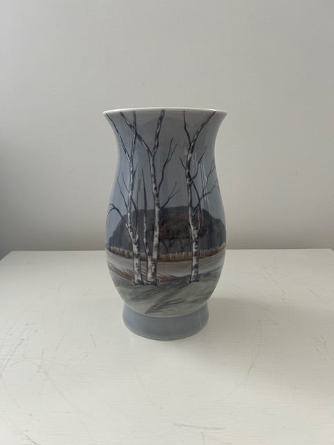 Porcelæn Vase Bing  Grøndal