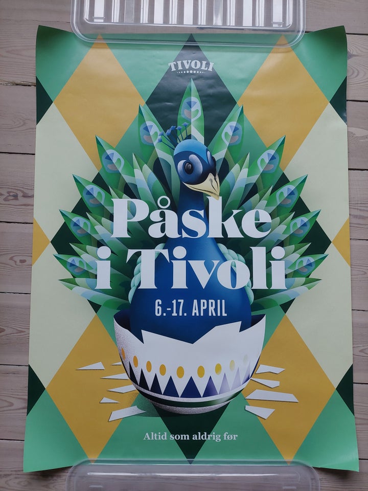 Plakat, motiv: Tivoli Påfugl, b: 62