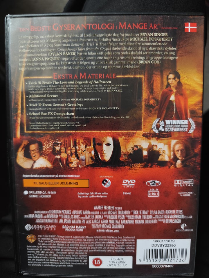 Trick r treat, DVD, gyser