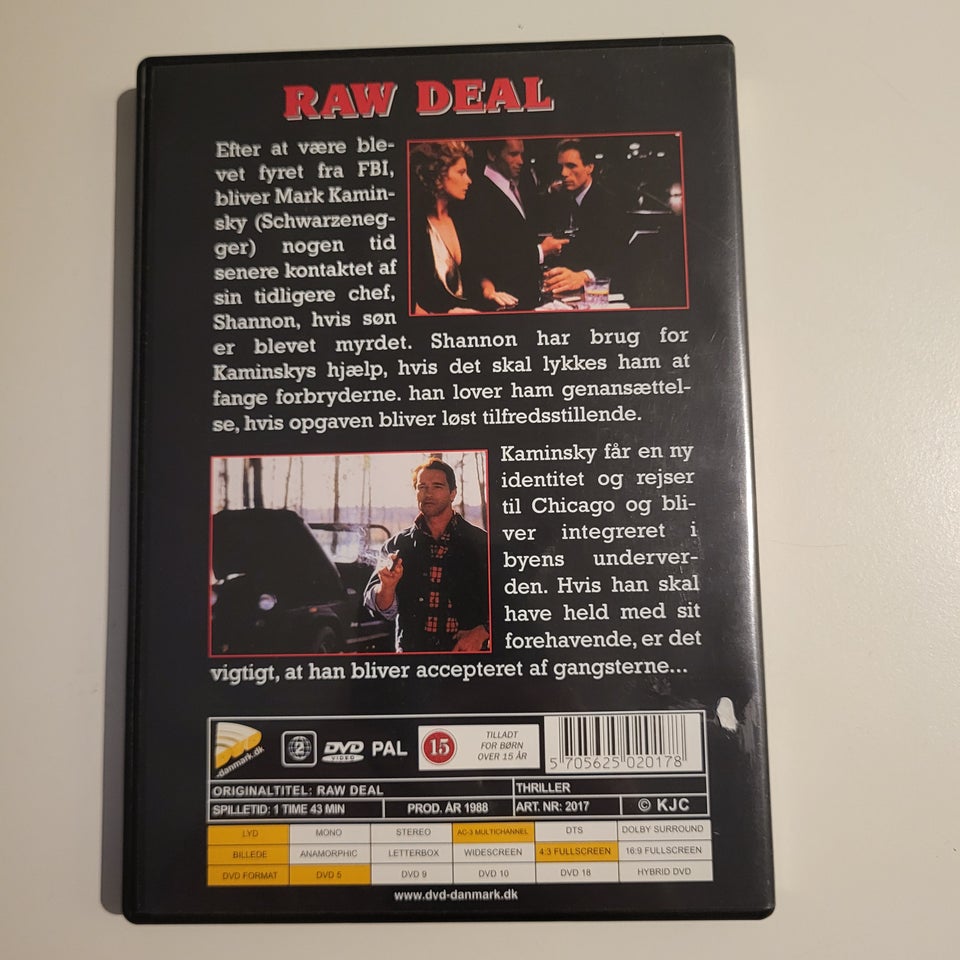 Raw Deal, DVD, action