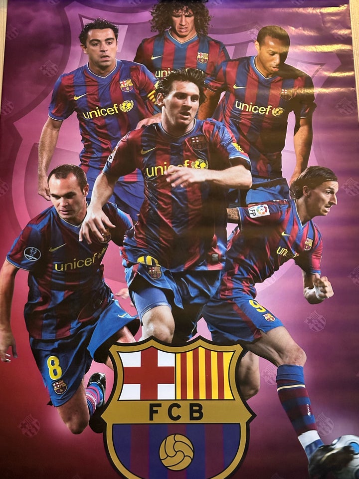 Plakat, motiv: Barcelona Messi, b: