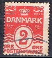 Danmark, stemplet, variant