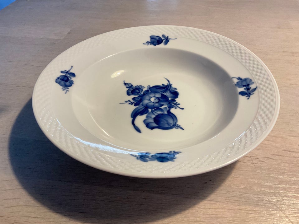 Porcelæn Dyb tallerken Blå