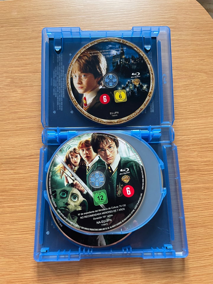 Harry Potter filmsæt, Blu-ray,