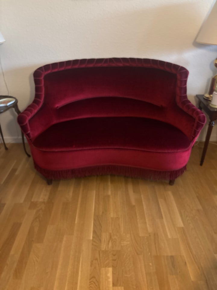 Sofa, velour, 3 pers.