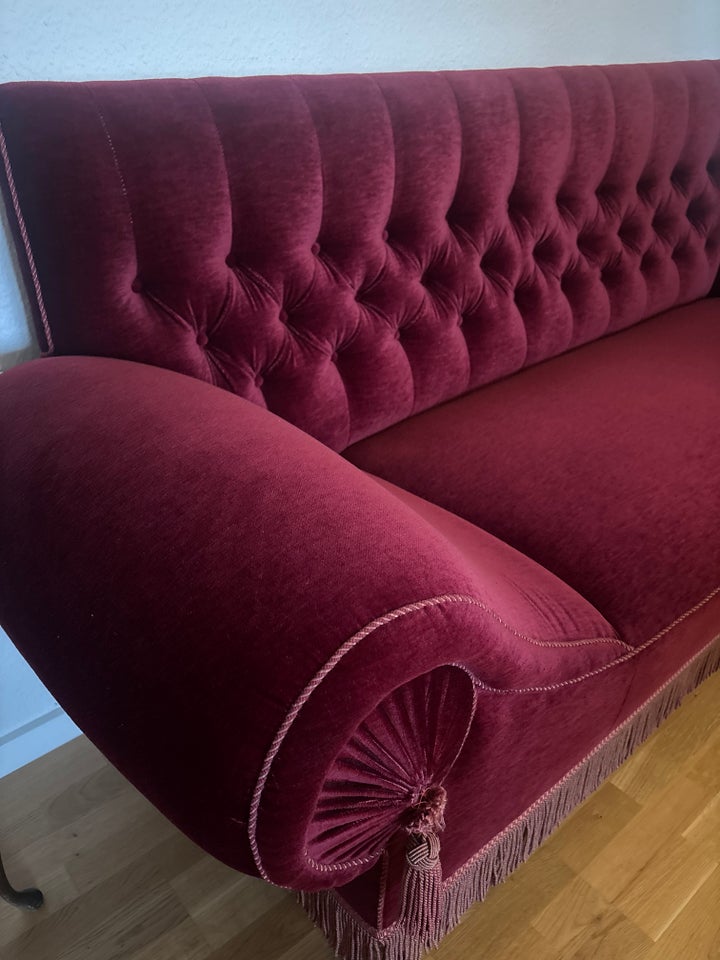 Sofa, velour, 3 pers.