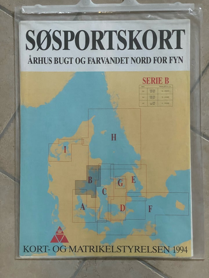 Søkort Århus bugt og nord f...