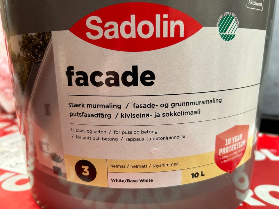 Stærk mur/facade maling Sadolin