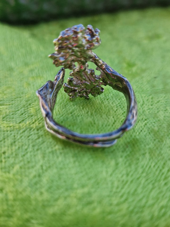 Fingerring, sølv, Flora danica 925