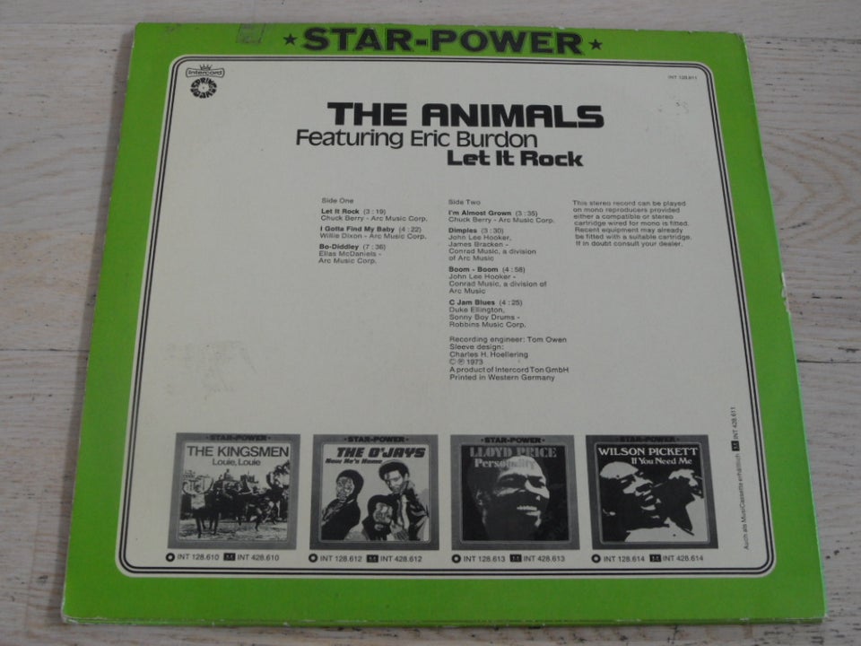 LP, THE ANIMALS FEATURING ERIC