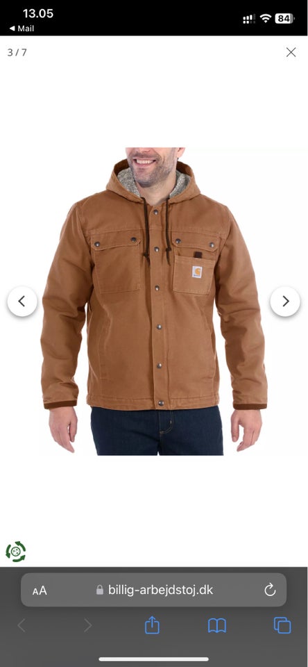 Jakke, str. M, Carhartt Barlett