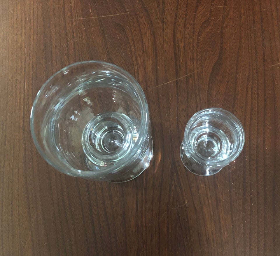 Glas Ølglas og snapseglas