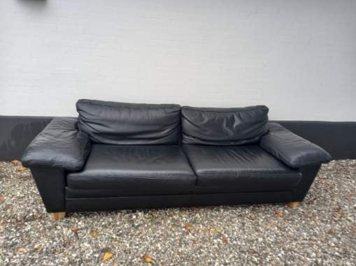 Sofa, læder, 3 pers.