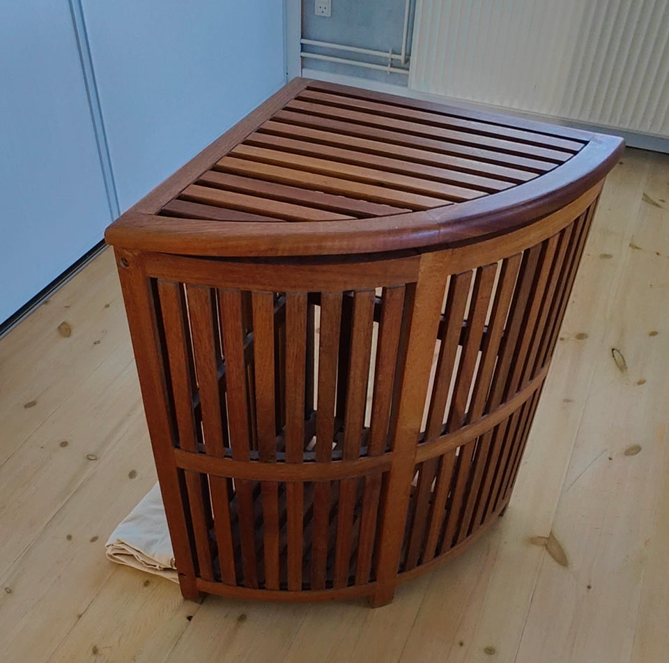 Teak vasketøjskurv, ..