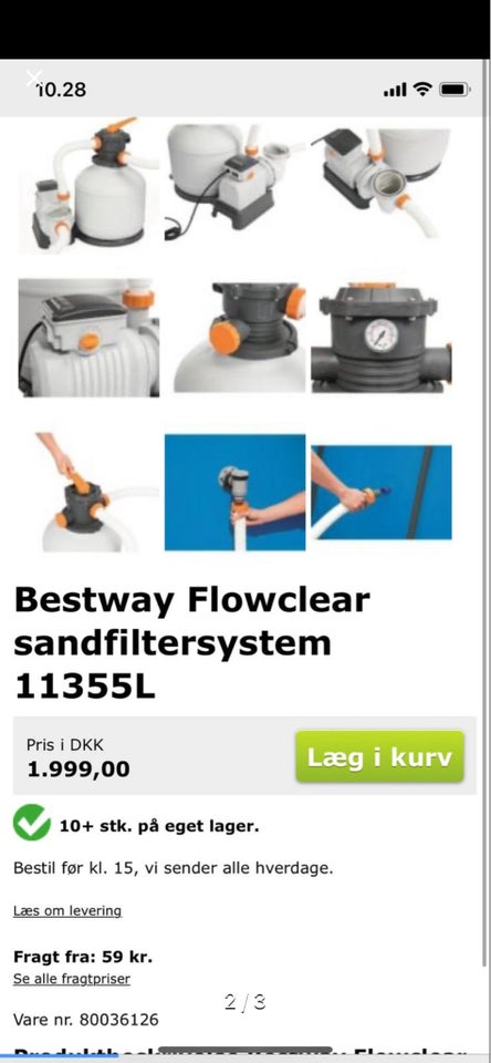 Sandfilter pumpe Bestway