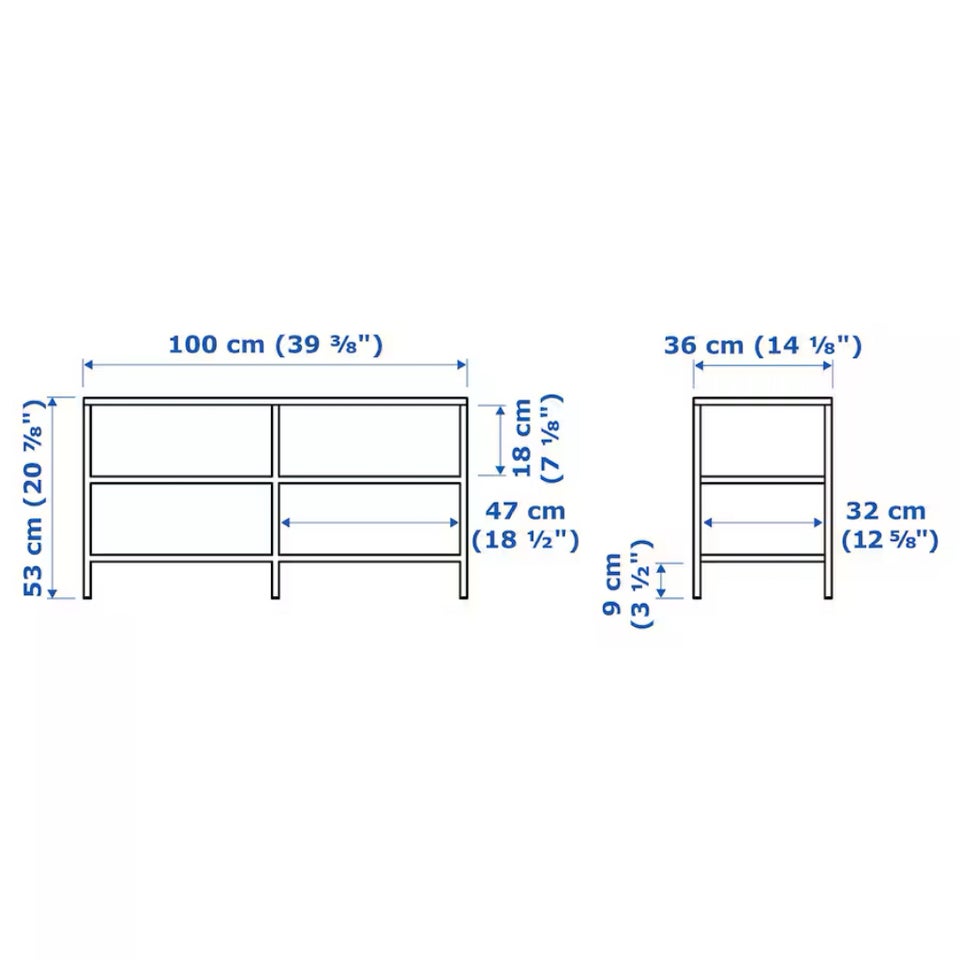 Tv bord IKEA b: 36 l: 200 h: 53