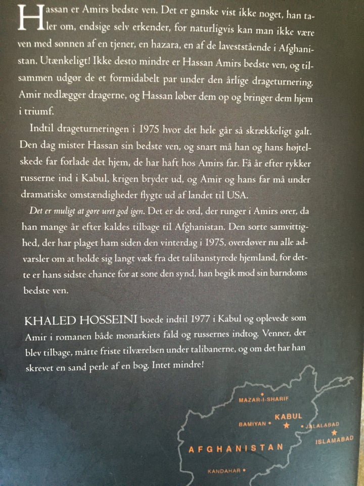 Drageløberen, Khaled Hosseini,