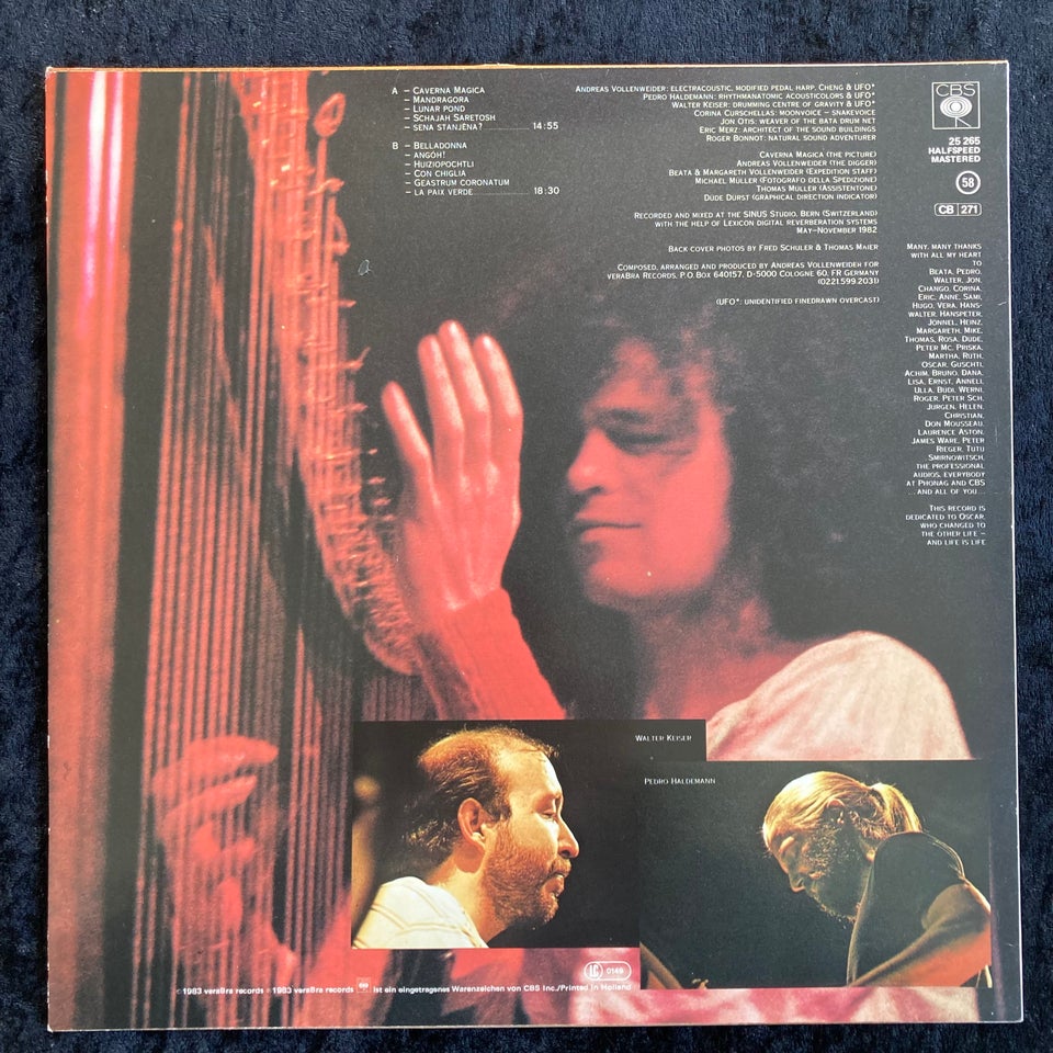 LP, Andreas Vollenweider, Caverna