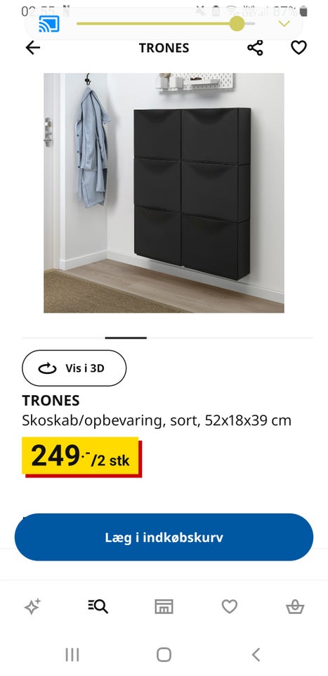 5 stkTrones Skoskab Trones Ikea