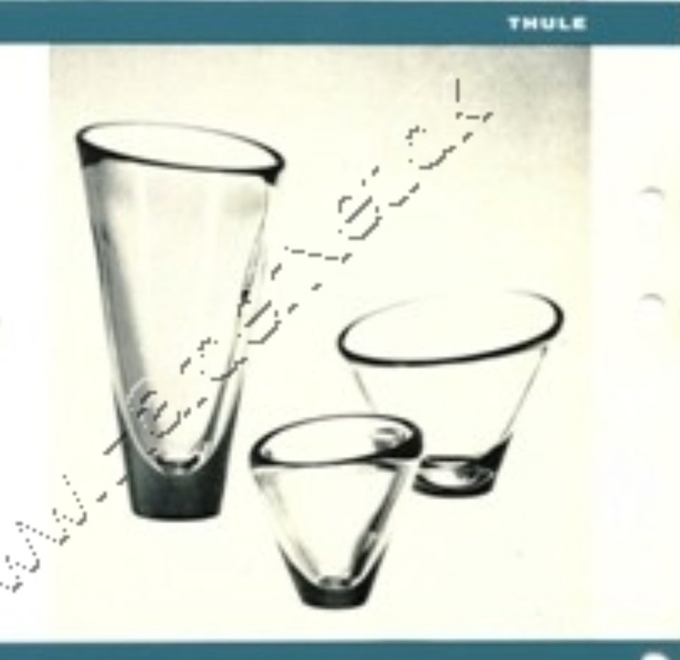 Glas, Thule, Holmegaard 1958