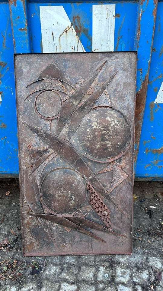 Væg relief, metal, ??