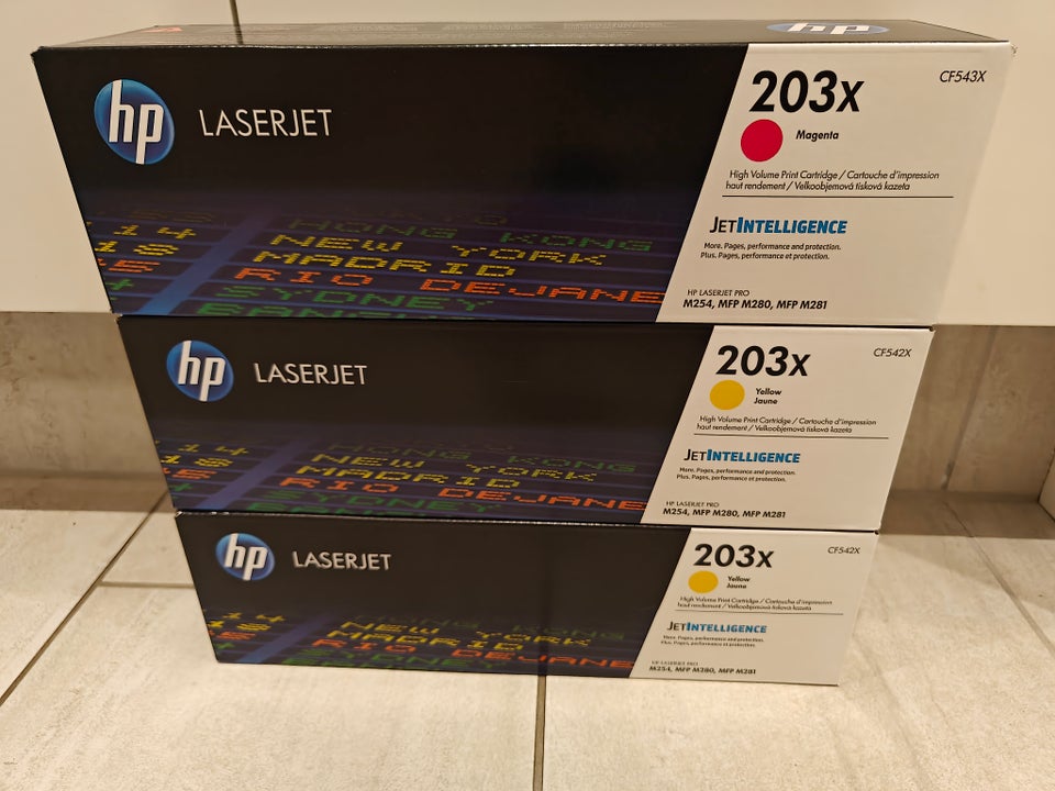 Lasertoner, 3 stks. originale HP