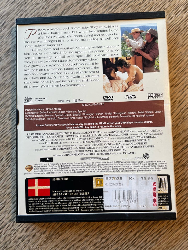 Sommersby, DVD, drama