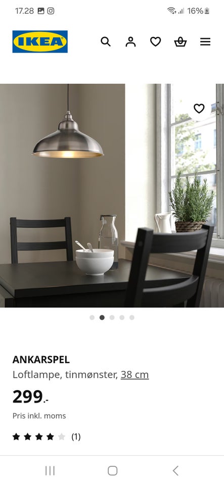 Anden loftslampe Ikea