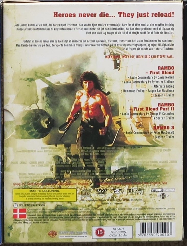 Rambo Trilogy, DVD, action