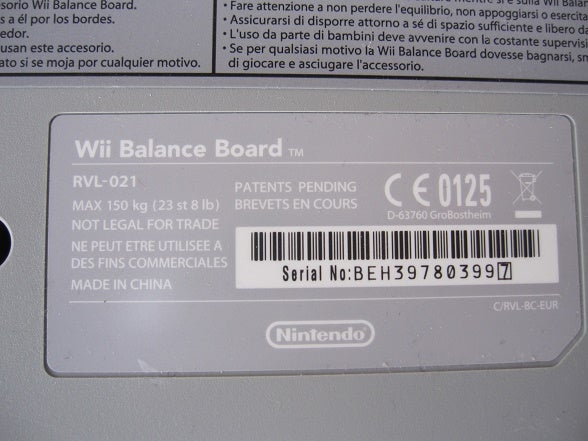 Nintendo Wii, Balance Board  Wii