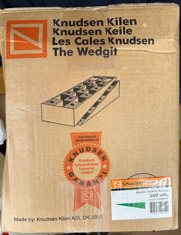 300 x Knudsen kilen