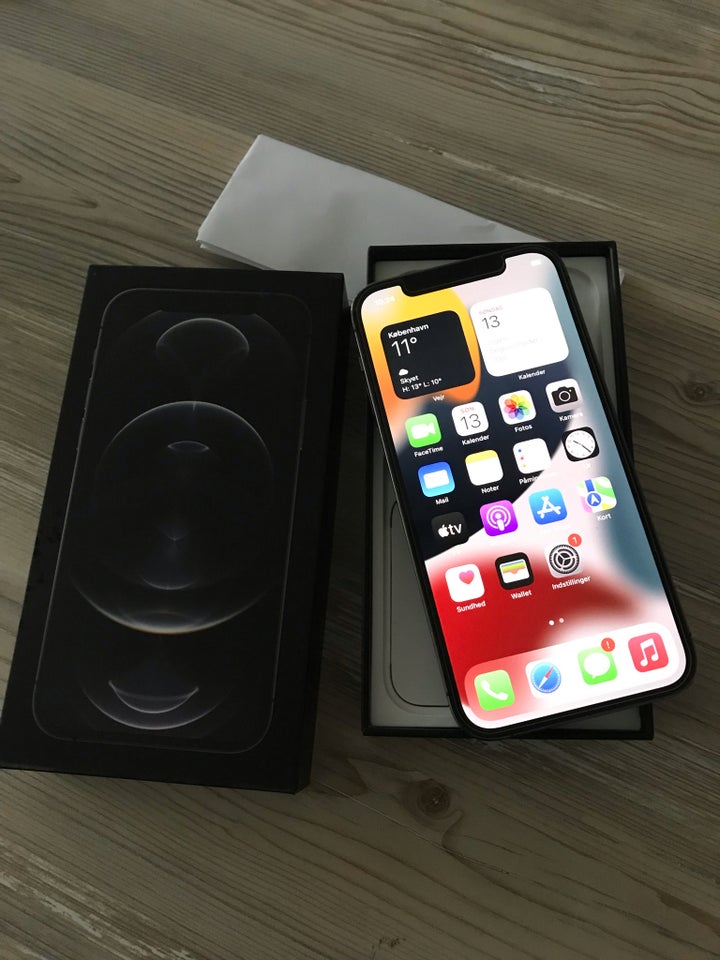 iPhone 12 Pro Max, 128 GB, sort